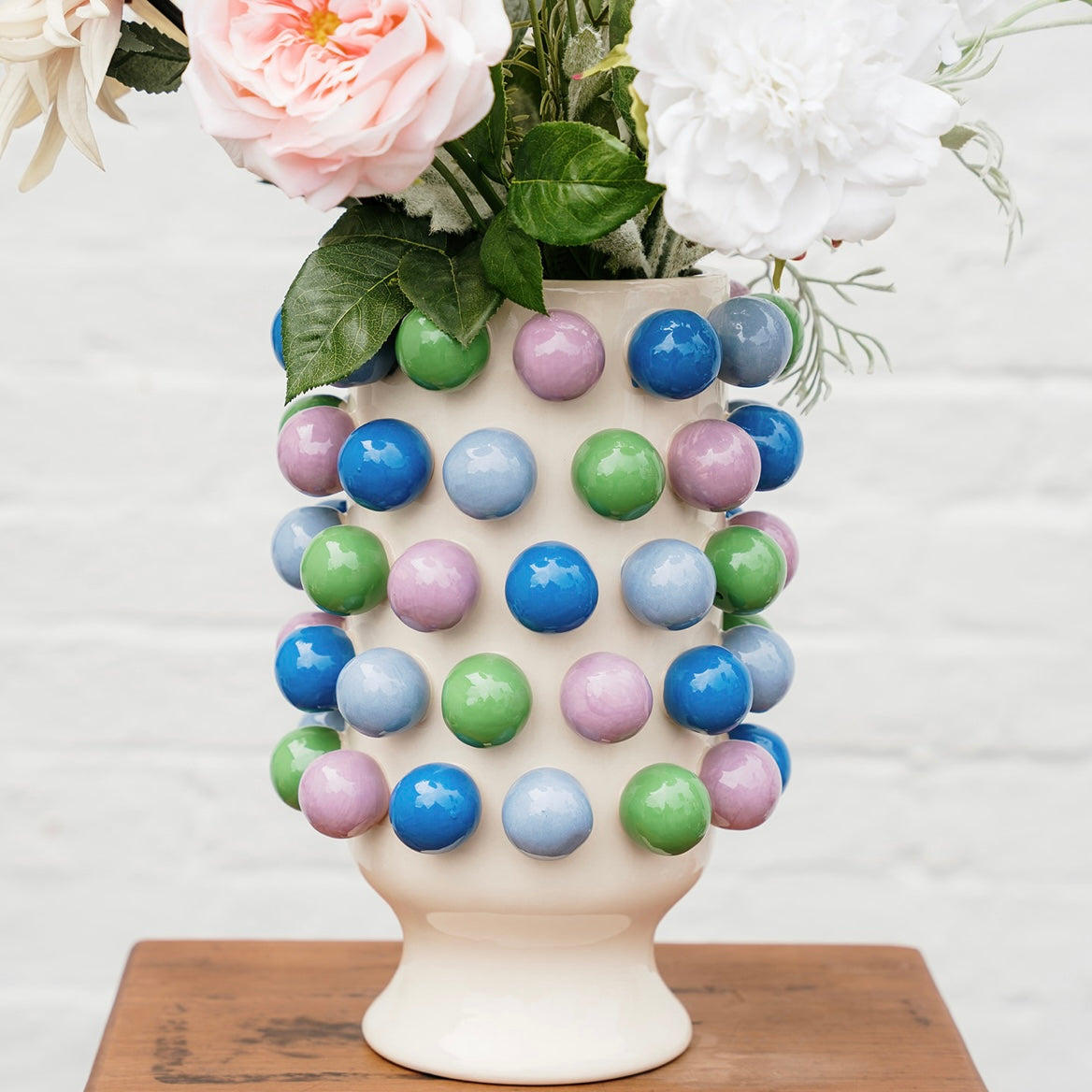 Large Bubble Vase - Blue, Green & Purple