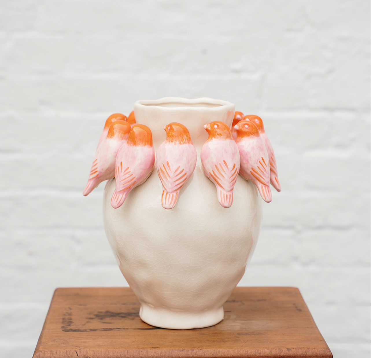Ceramic Bird Vase | Handmade Ceramic Vase