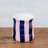 Blue Pink Striped Ceramic Candle | Noss and Co | Australia
