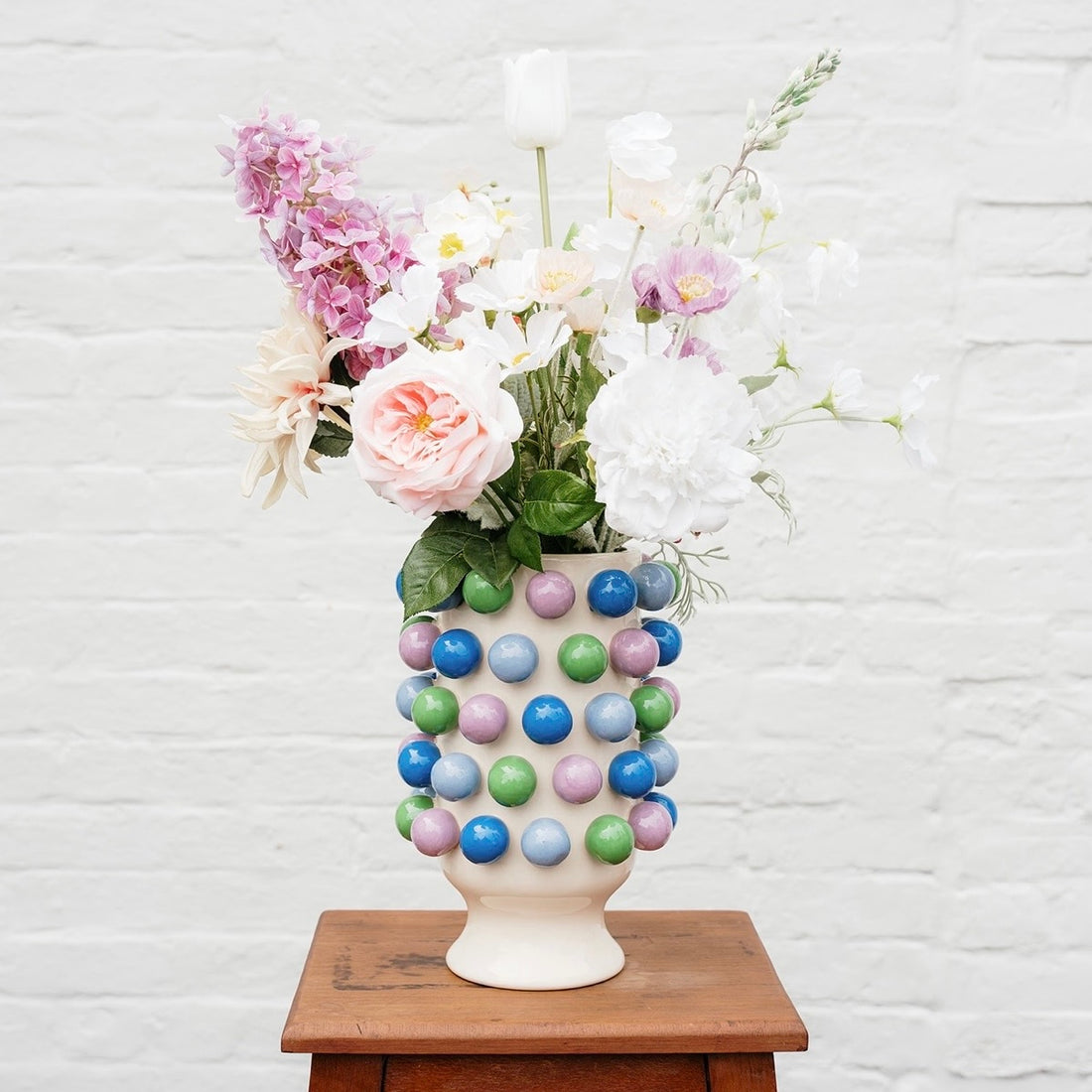 Large Bubble Vase - Blue, Green &amp; Purple Ceramic vases