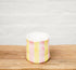 Pink Yellow Striped Ceramic Soy Candle | Noss and Co | Australia