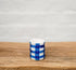 Blue White Checkered Ceramic Soy Candle Australia | Noss & Co
