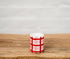 Pink and Red Checkered Ceramic Candle | Noss and Co Soy Candles Australia