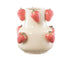 Hand Painted Ceramic Strawberry Vase