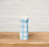 Small Ceramic Vase with Cornflower Blue and White Gingham Design | Noss & Co