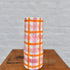 Colourful Ceramic Vase with Pink and Orange Gingham Design | Noss and Co Australia
