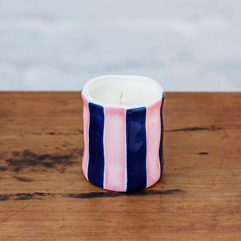 Pink Blue Soy Ceramic Candle Australia | Noss and Co