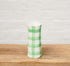 Mint Green Gingham Small Ceramic Vase | Handmade Ceramics Online Shop Australia