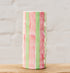 Large Ceramic Vase in Pink and Green Stripes | Ceramic Online Store