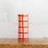 Pink & Red Gingham Small Ceramic Vase | Noss and Co Handmade Ceramics Shop