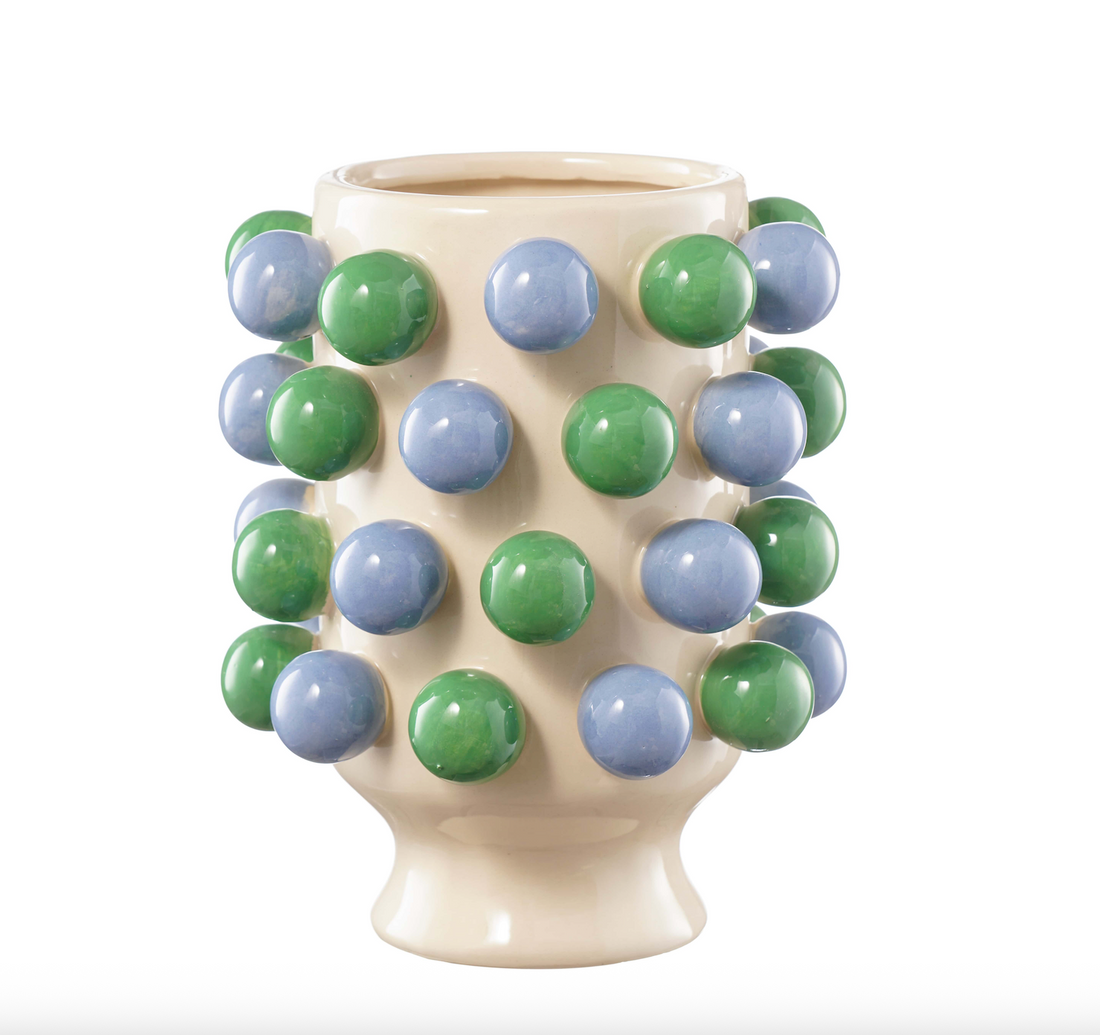 AUGUST PREORDER Small Bubble Vase - Green &amp; Blue
