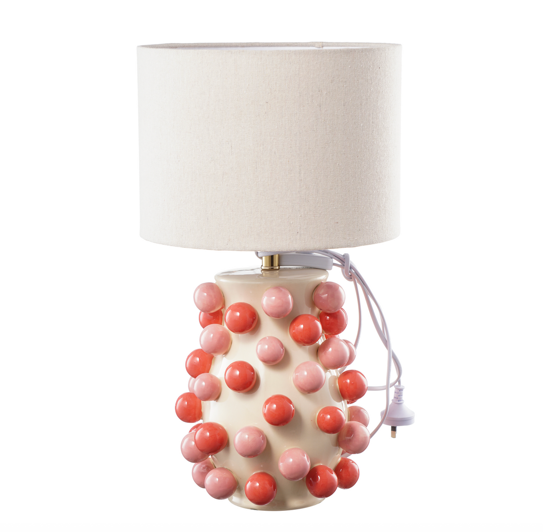 AUGUST PREORDER - Pink Bubble Lamp with shade