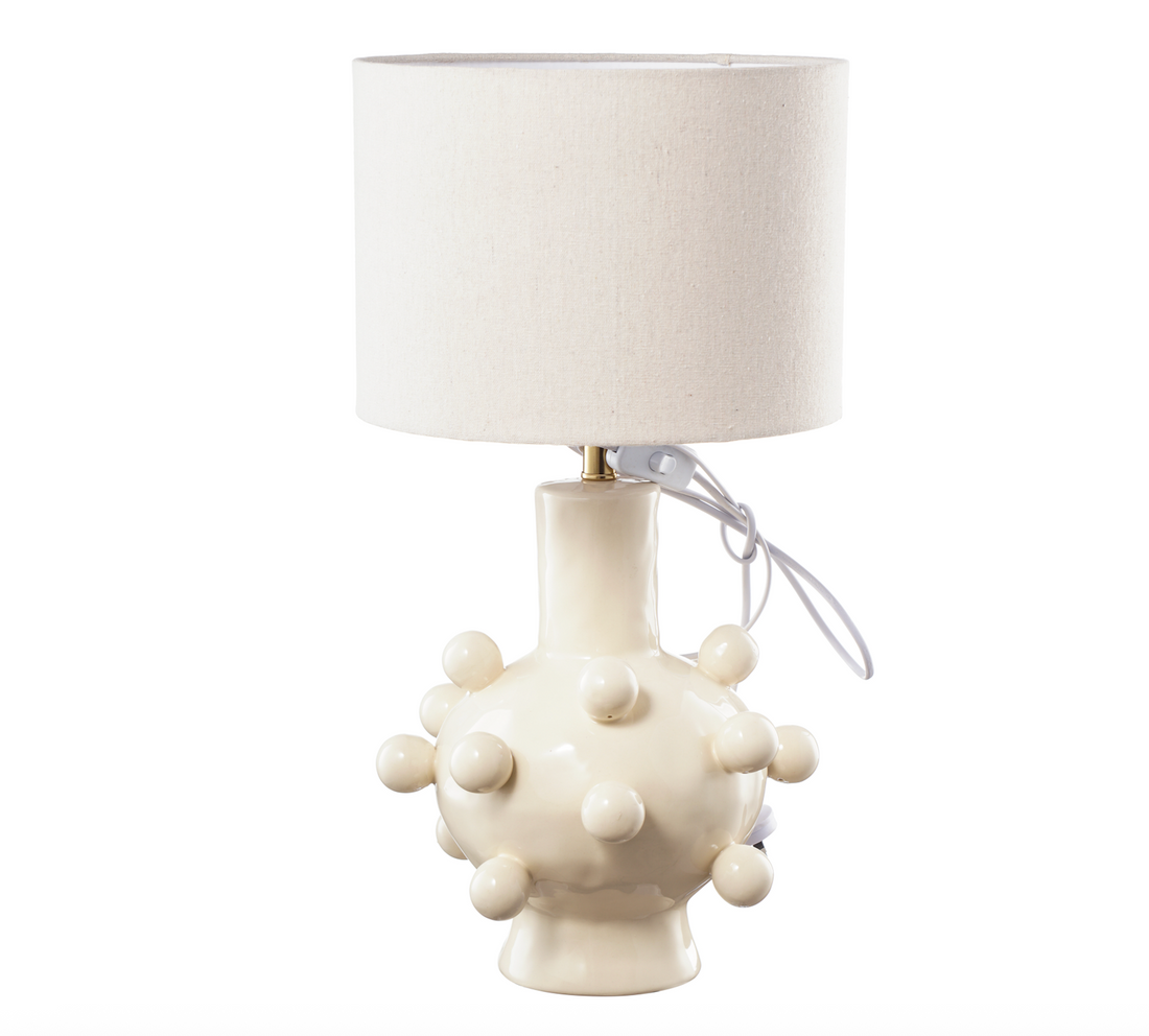 AUGUST PREORDER Ivory Bubble Lamp with shade